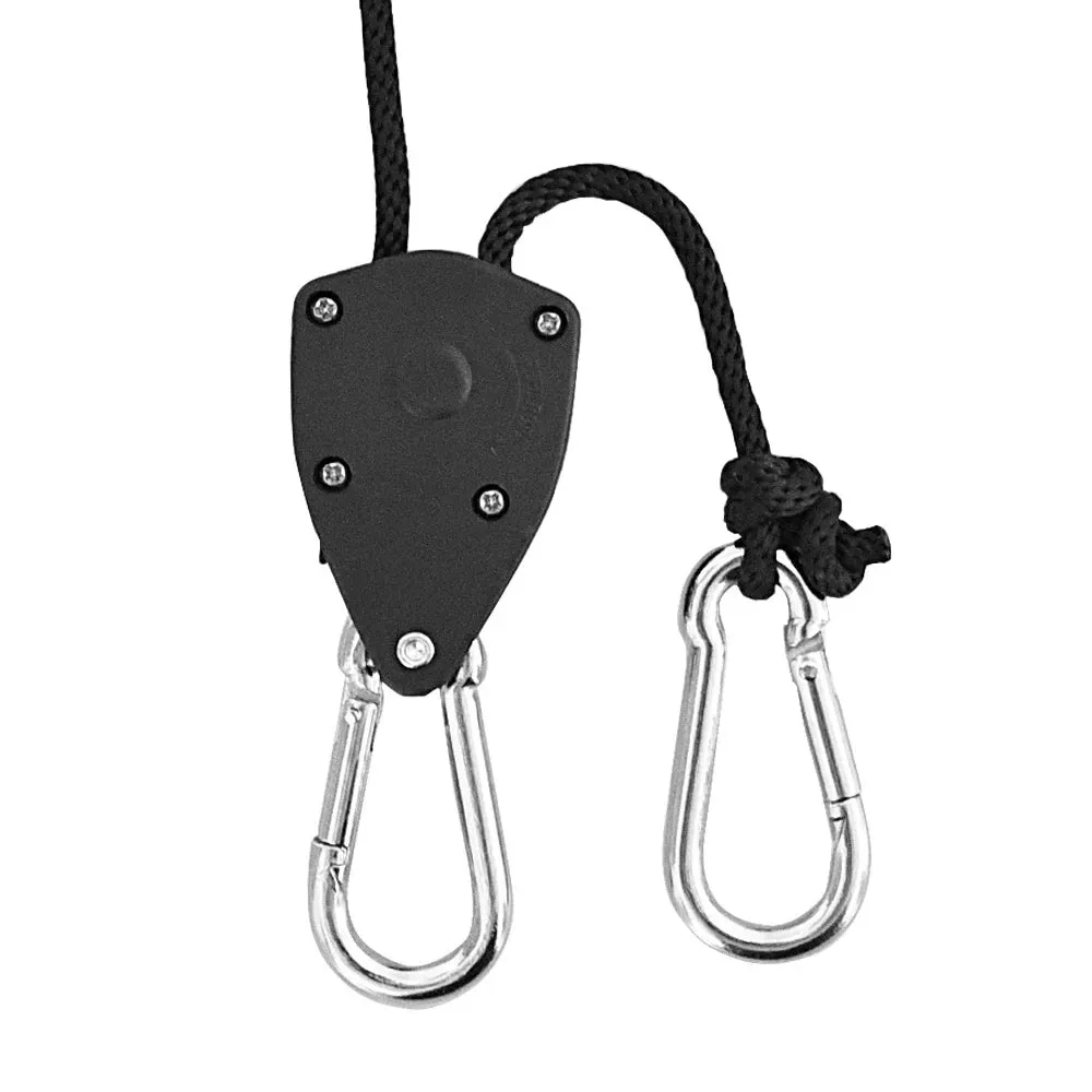 4/8/10pcs Pulley Ratchets Heavy Duty Rope Clip Hanger Adjustable Lifting Pulley Lanyard Hanger Boat Bow Rope Lock Tie Down Strap