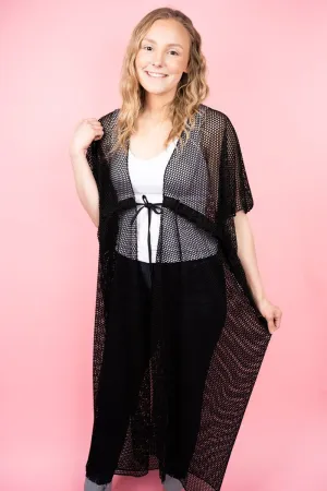 50% OFF! L.I.B. New York Sunny Season Kimono, Black