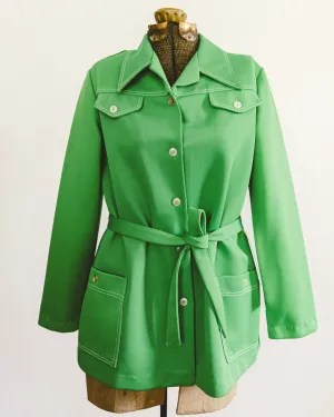 70's Emerald Shirt Jacket
