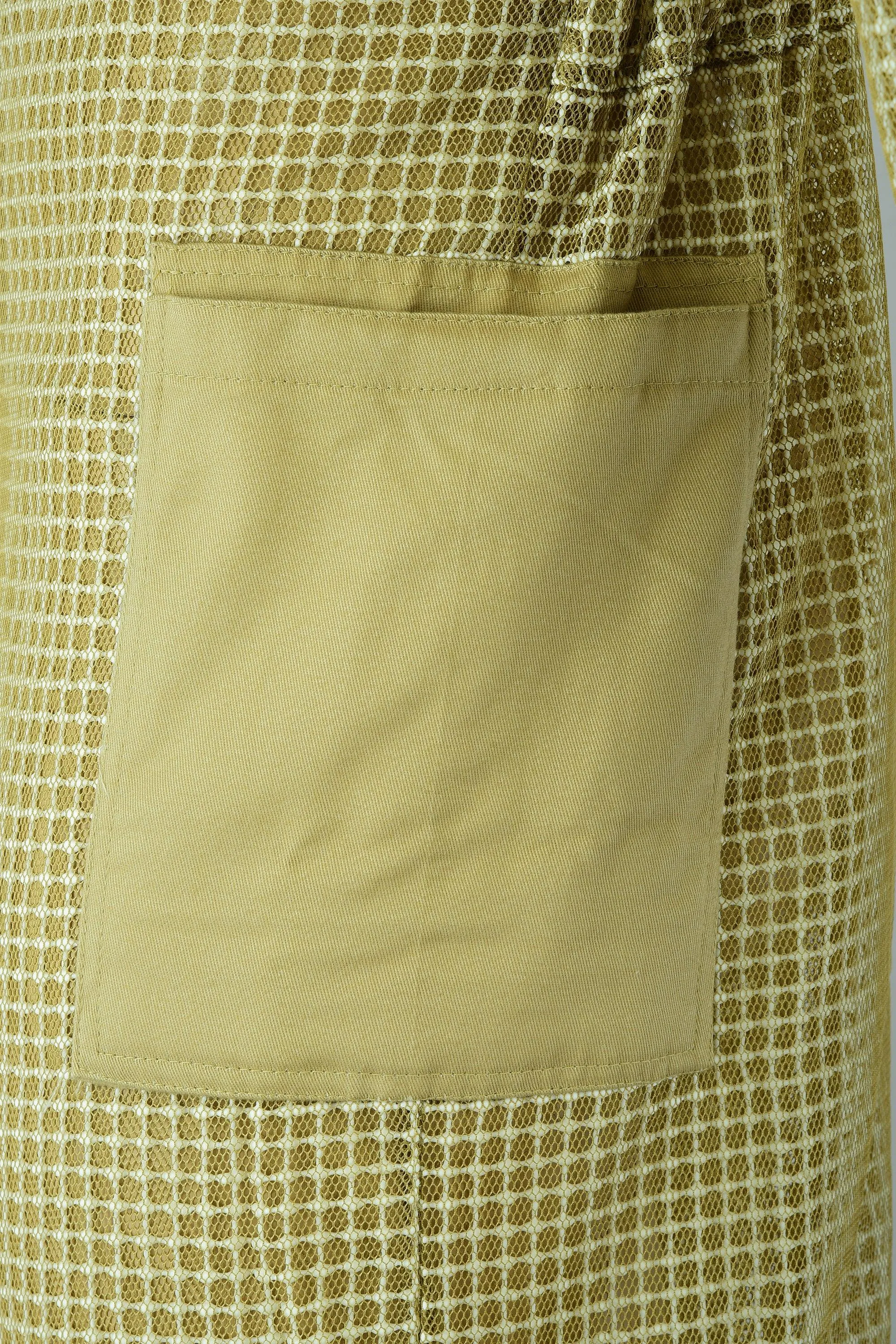 Advanced 3-Layer Ultra Ventilated Beekeeping Pilot Suit with Round Veil | Breathable Sting-Proof Protection | Khaki