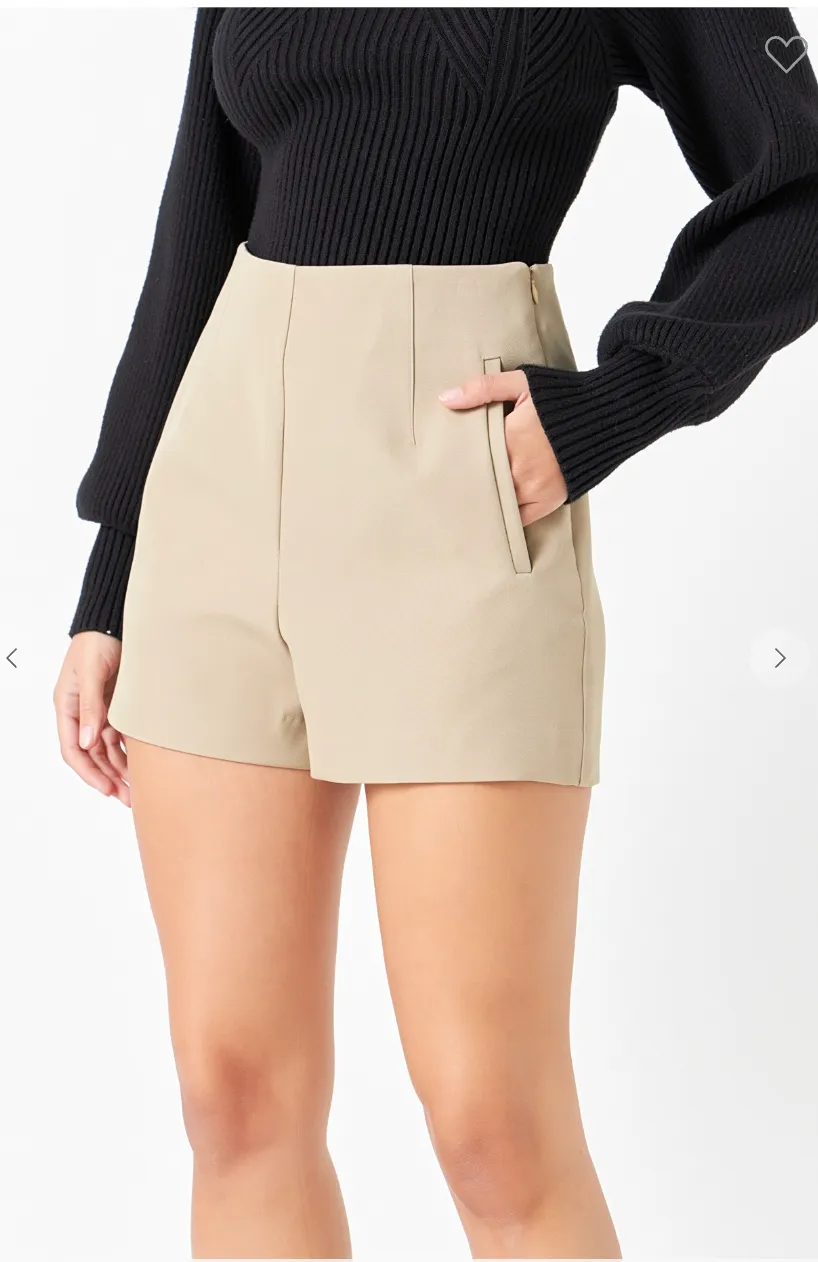 All About the Neutrals High Waisted Shorts