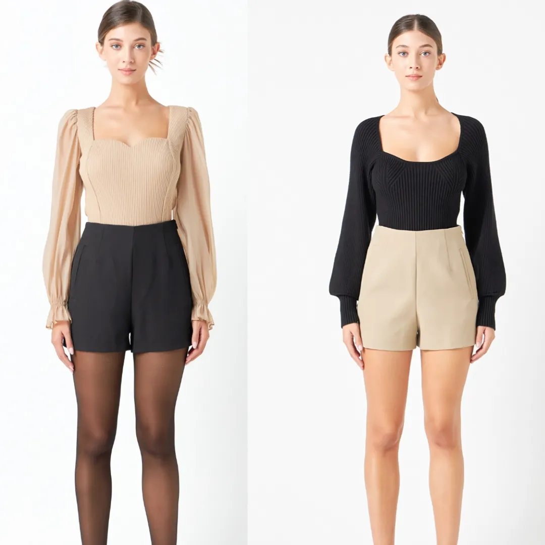 All About the Neutrals High Waisted Shorts