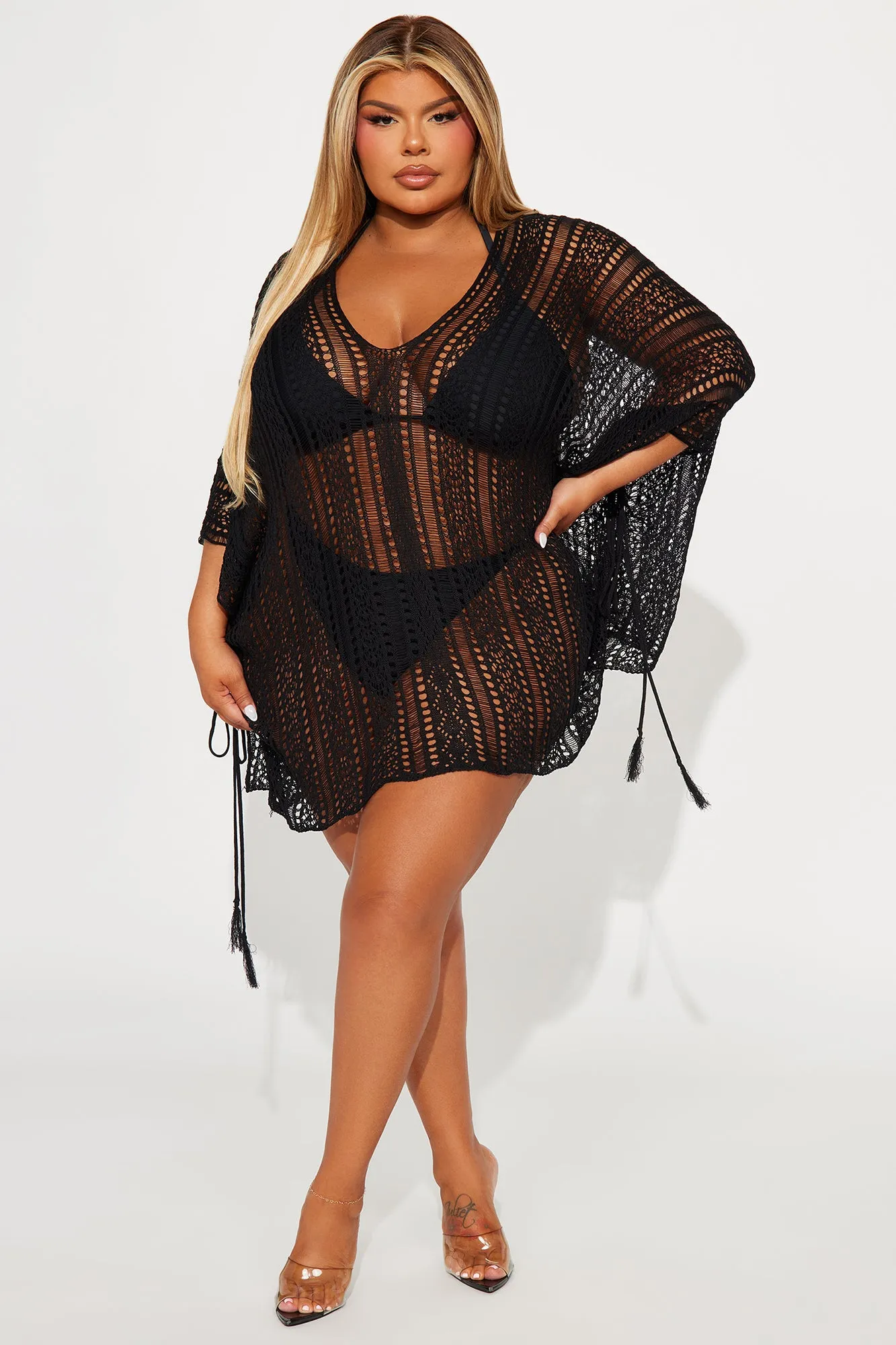 Althea Swim Cover Up - Black