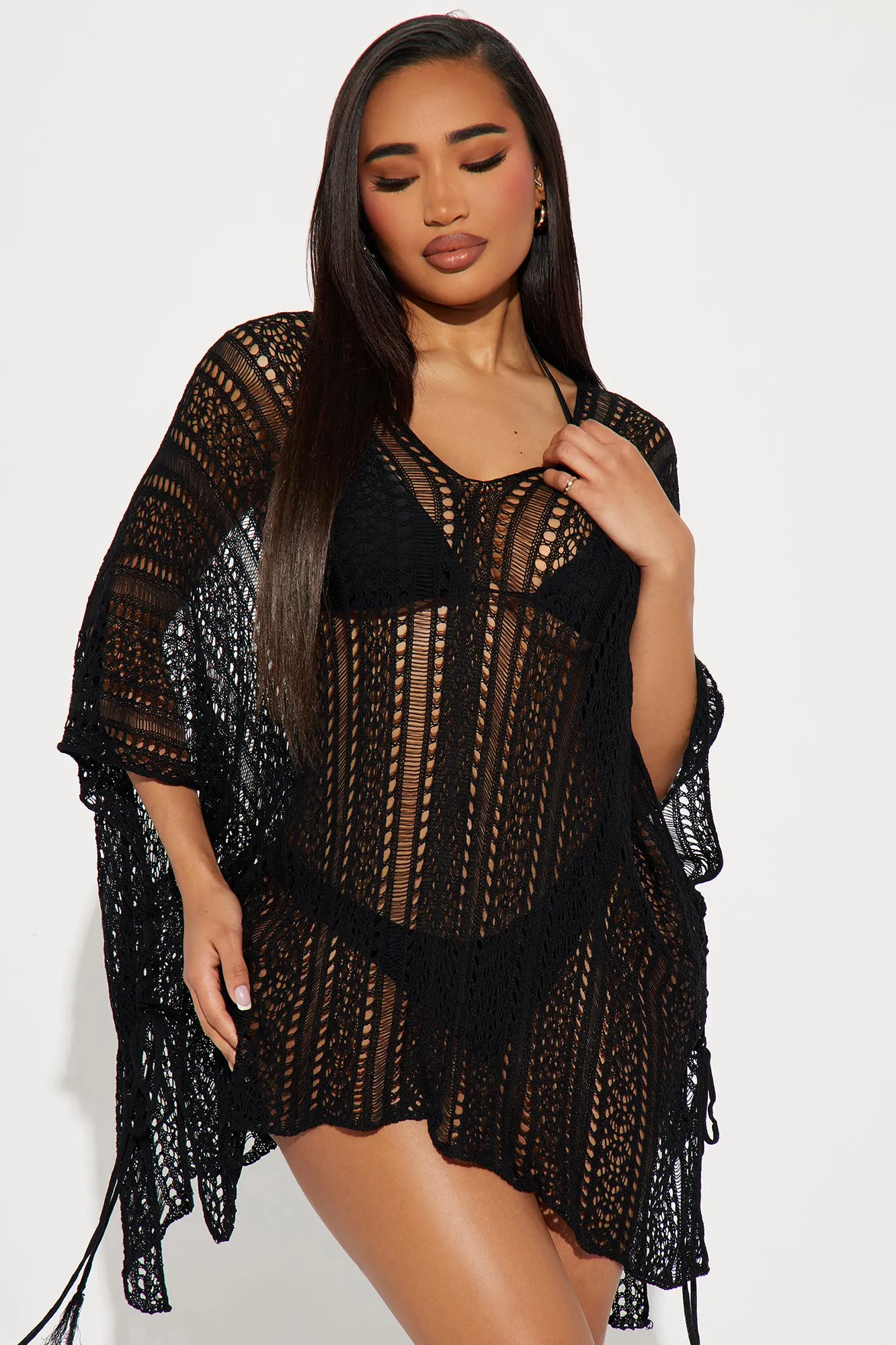 Althea Swim Cover Up - Black