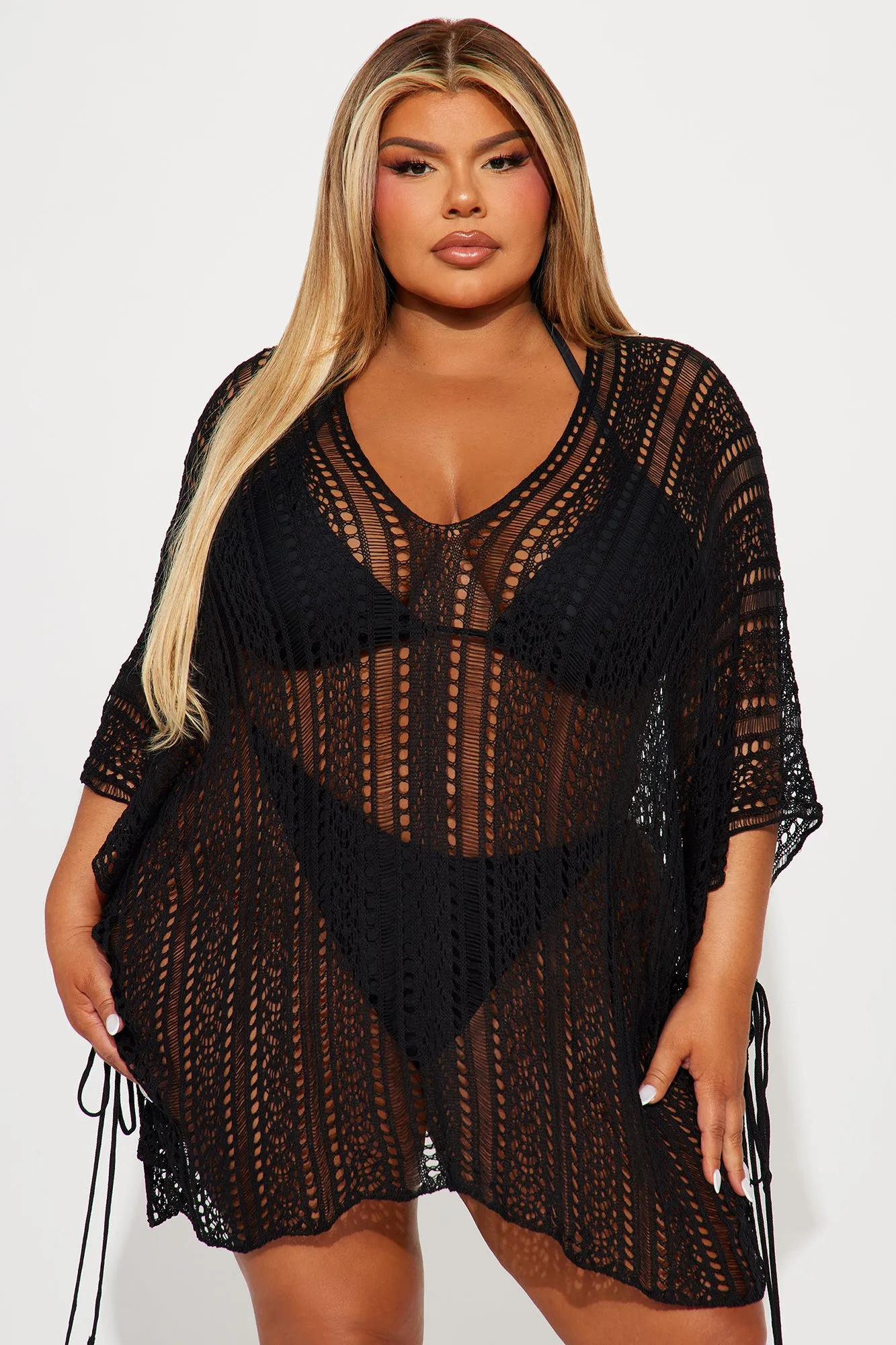 Althea Swim Cover Up - Black