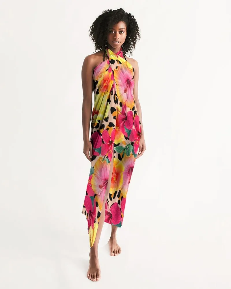 Animal Print Island Flowers Swimsuit Cover Up