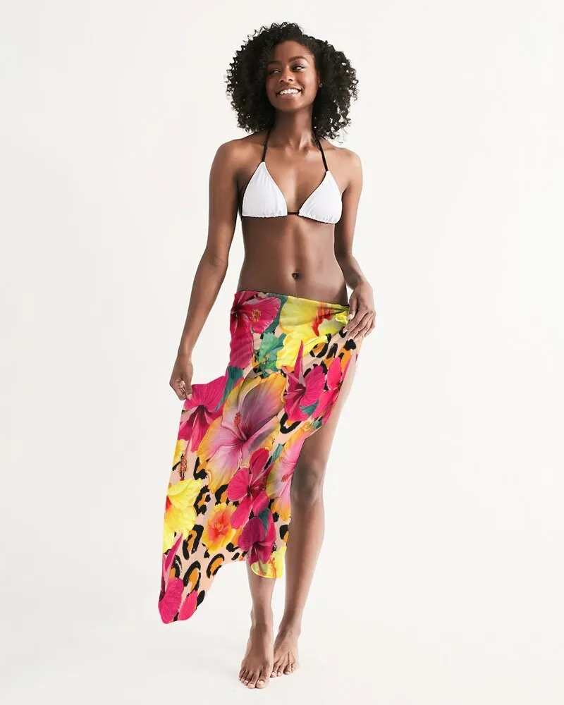 Animal Print Island Flowers Swimsuit Cover Up