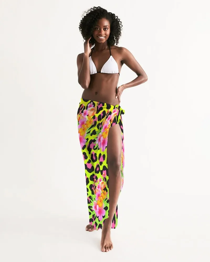 Animal Print Tropical Flamingos Swimsuit Cover Up