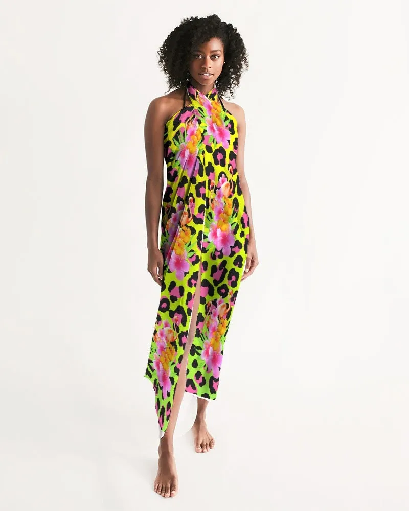 Animal Print Tropical Flamingos Swimsuit Cover Up