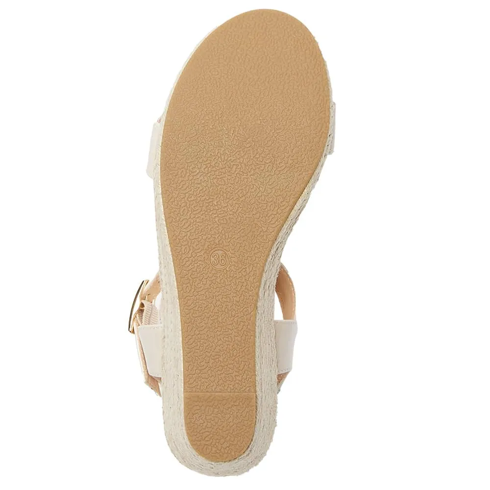 Annie Wedge in Nude Patent