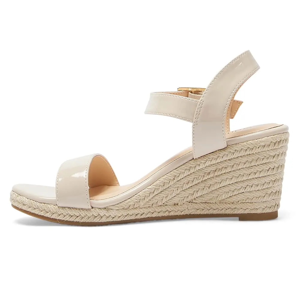 Annie Wedge in Nude Patent