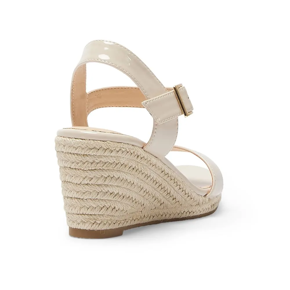 Annie Wedge in Nude Patent