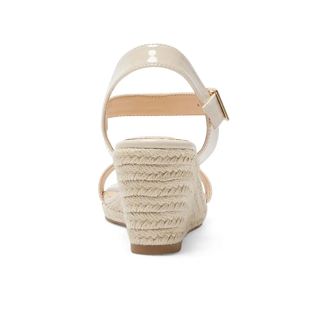 Annie Wedge in Nude Patent