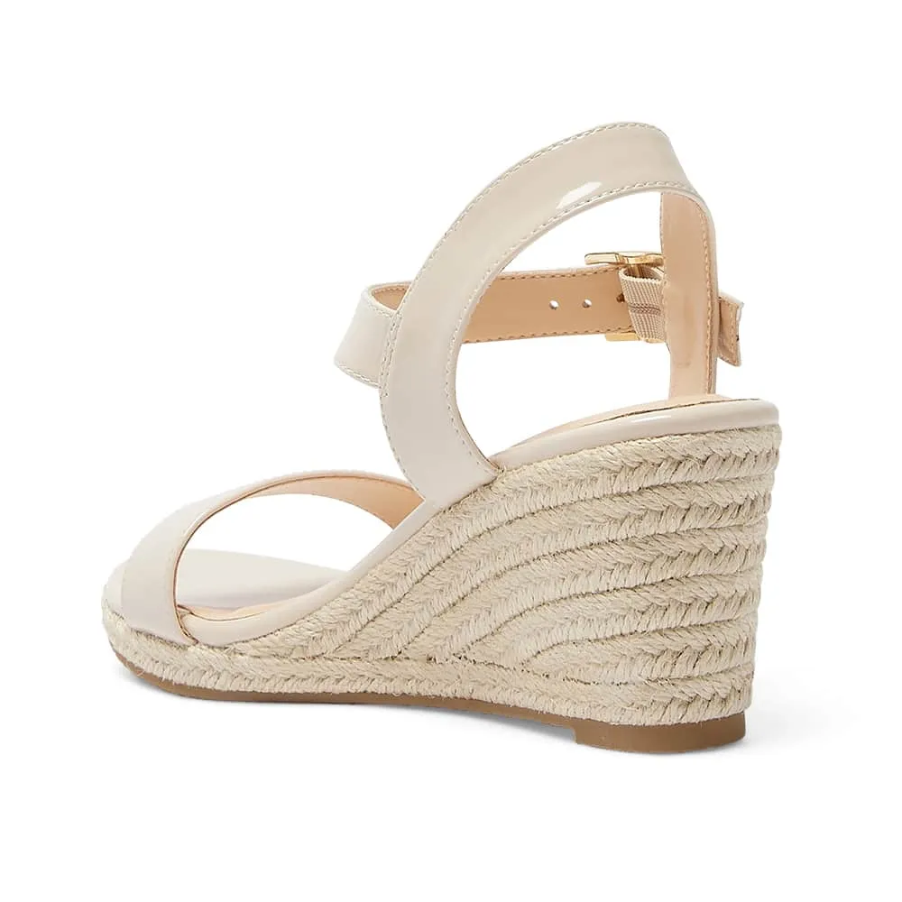 Annie Wedge in Nude Patent