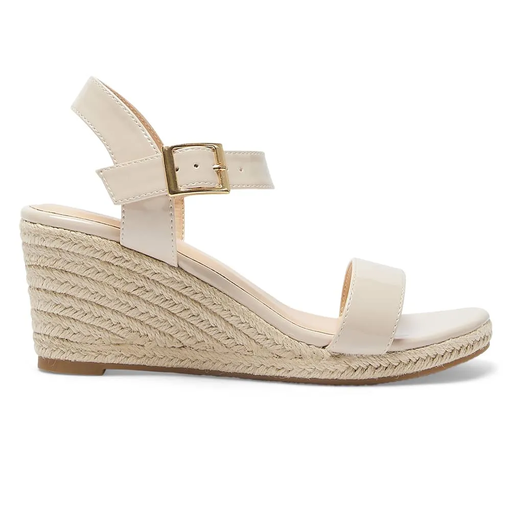 Annie Wedge in Nude Patent