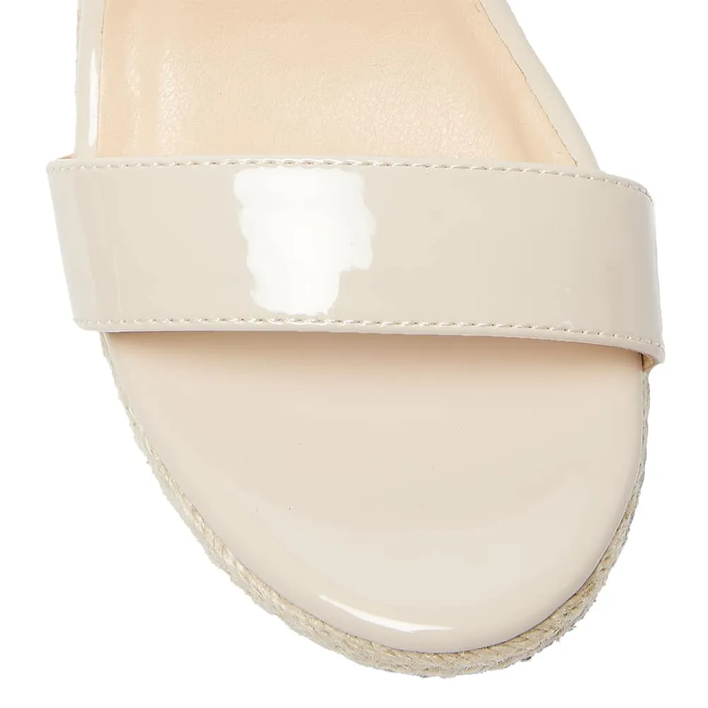 Annie Wedge in Nude Patent
