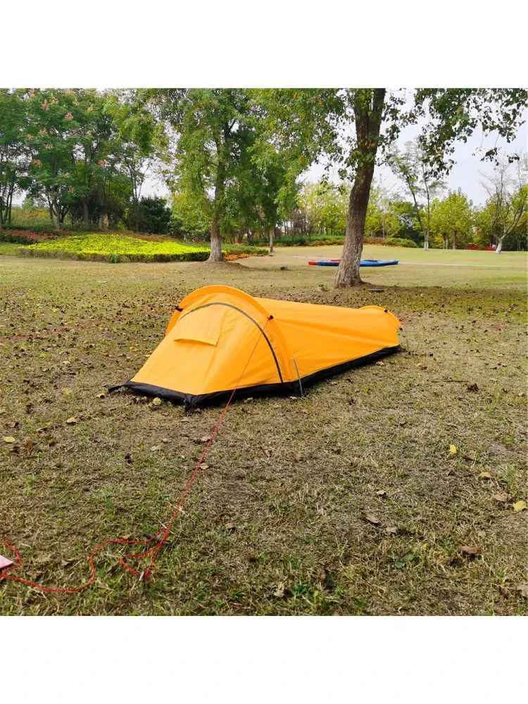 Backpacking Tent Outdoor Camping Sleeping Bag Tent Lightweight Single Person Tent