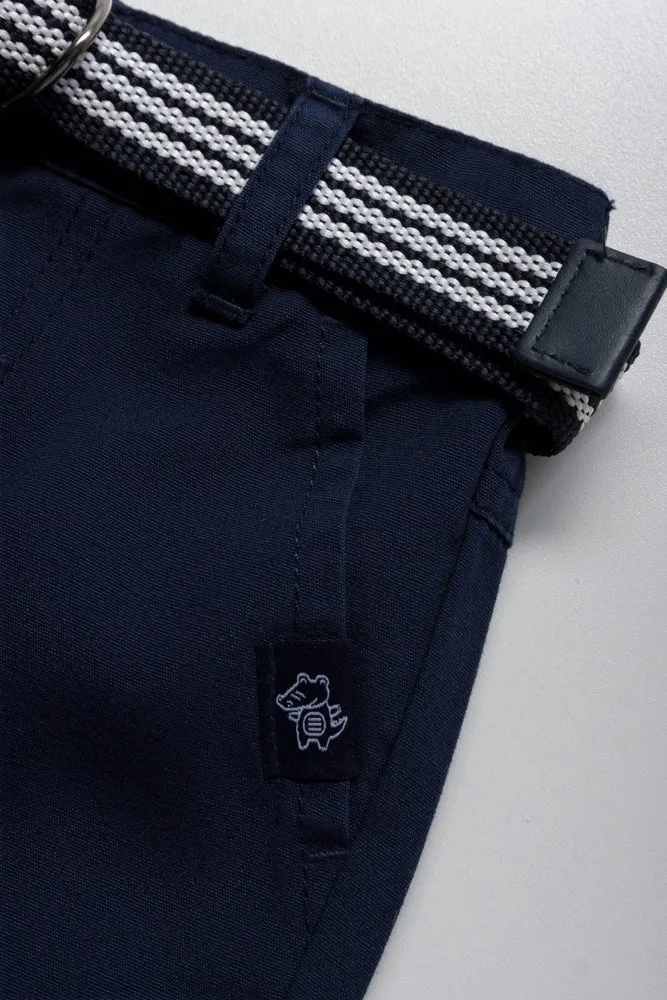 Belted Shorts Navy