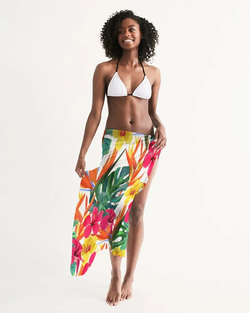 Bird of Paradise Floral Swimsuit Cover Up