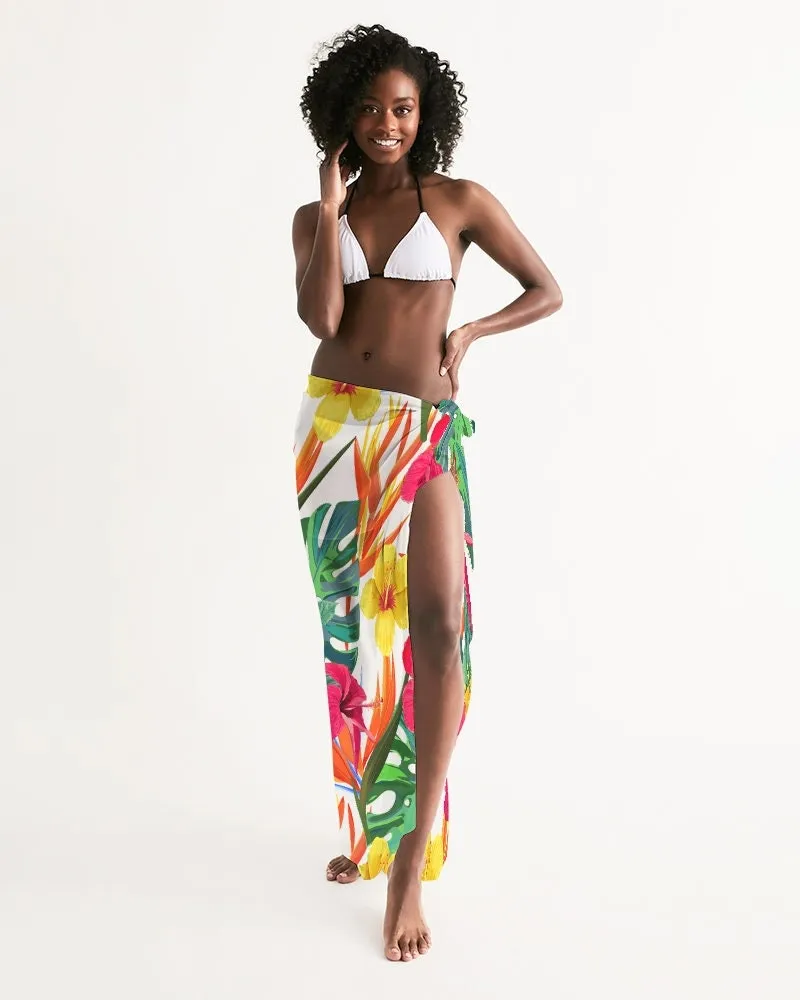 Bird of Paradise Floral Swimsuit Cover Up