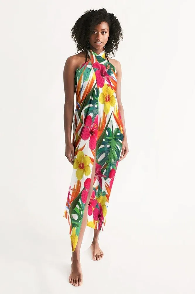 Bird of Paradise Floral Swimsuit Cover Up