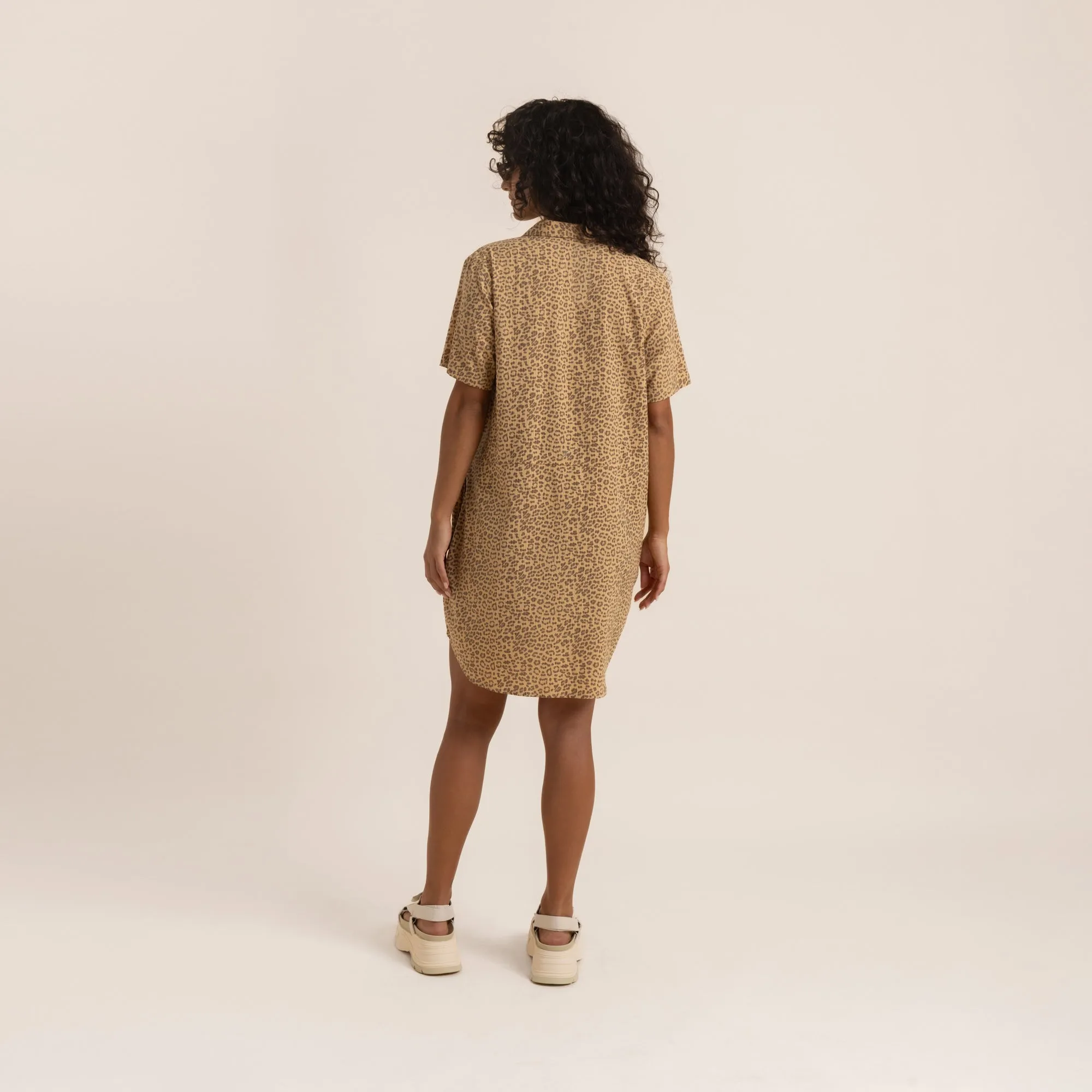 Bless Up Dress - Caramel Leopard