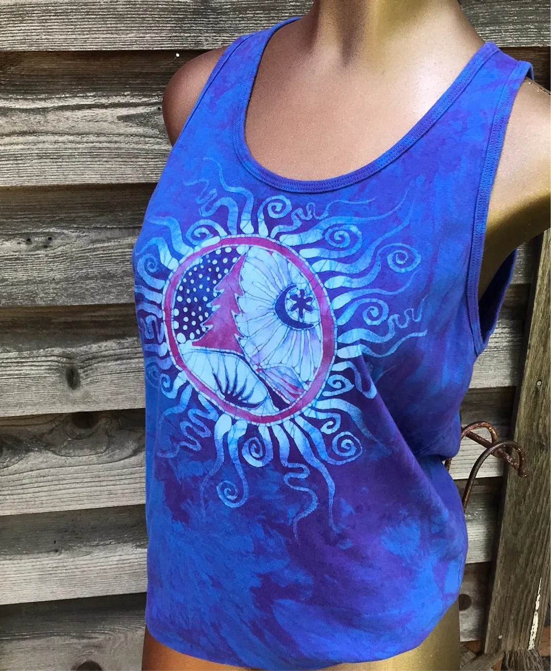 Blue Moon Purple Mountains Tank Top - Unisex Sizing 2X ONLY