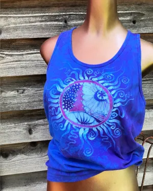 Blue Moon Purple Mountains Tank Top - Unisex Sizing 2X ONLY