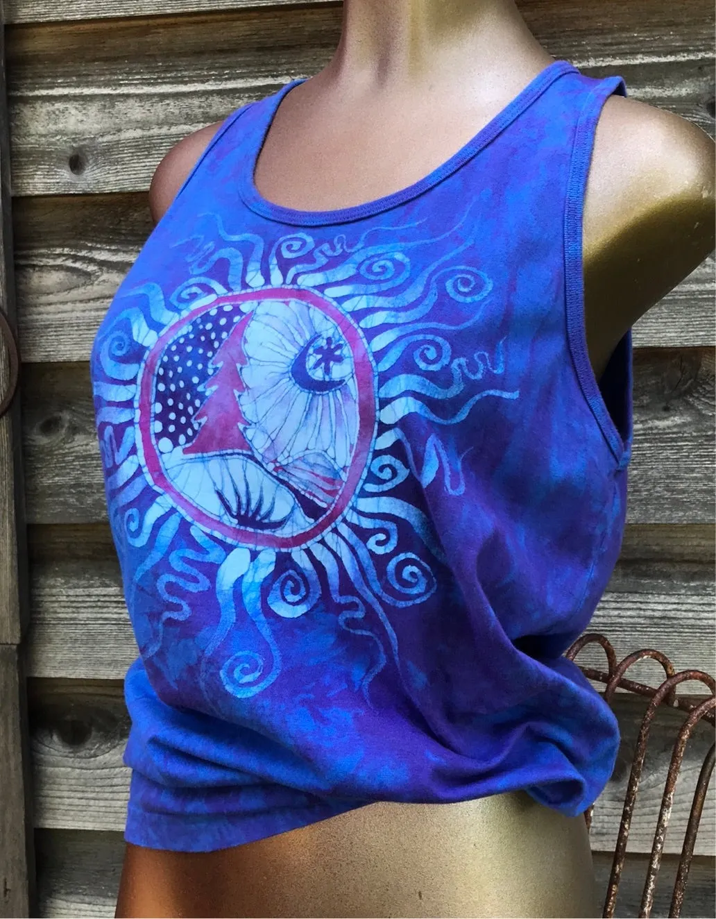 Blue Moon Purple Mountains Tank Top - Unisex Sizing 2X ONLY