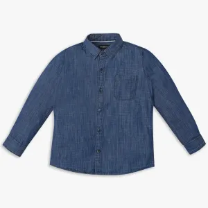 Boys Relaxed Fit Solid Shirt