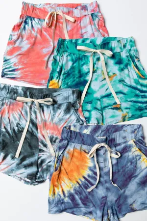 BP9001-70 | TIE DYE PRINT CASUAL SHORTS
