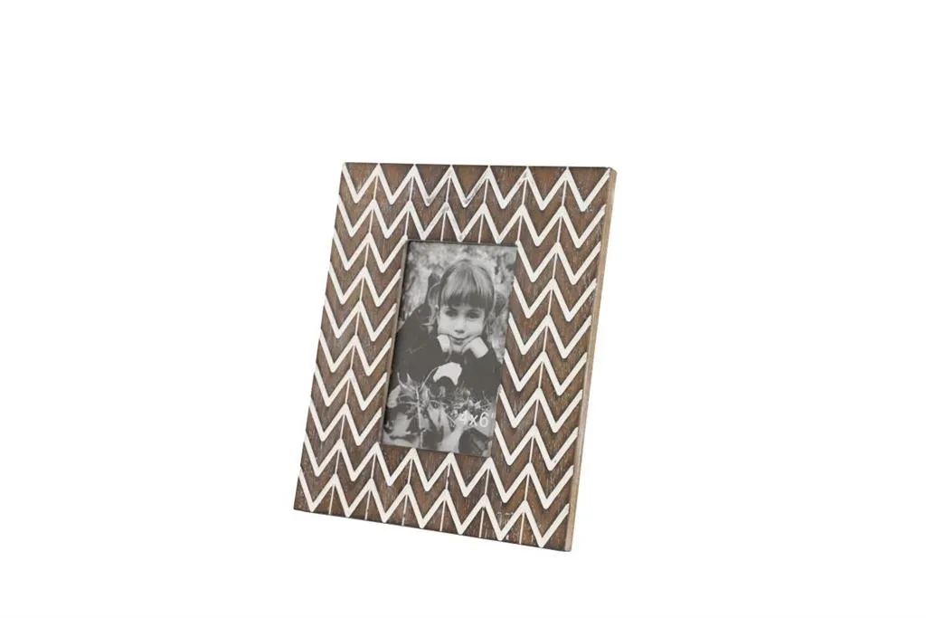 BROWN WOOD MODERN PHOTO FRAME