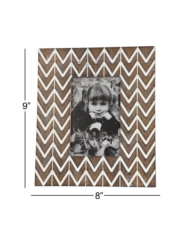 BROWN WOOD MODERN PHOTO FRAME