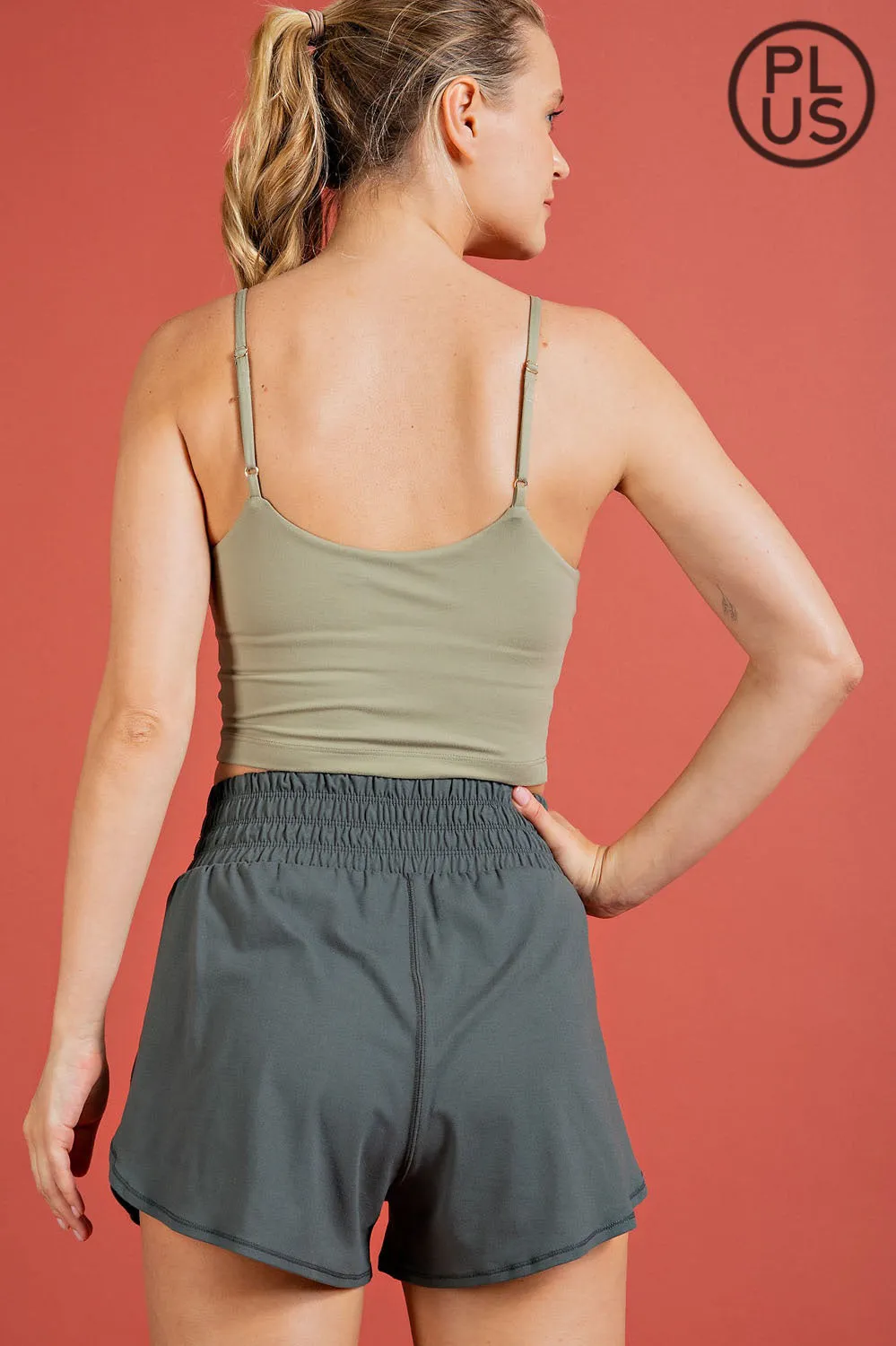 Butter Fabric Track Shorts - Curvy