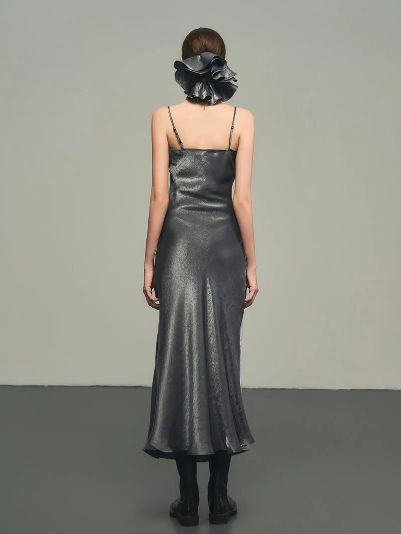 Camisole Smooth Glossy Elegant High-End One-Piece