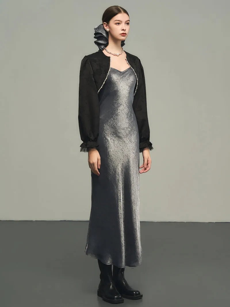 Camisole Smooth Glossy Elegant High-End One-Piece