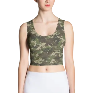 Camo Pixel Crop Top