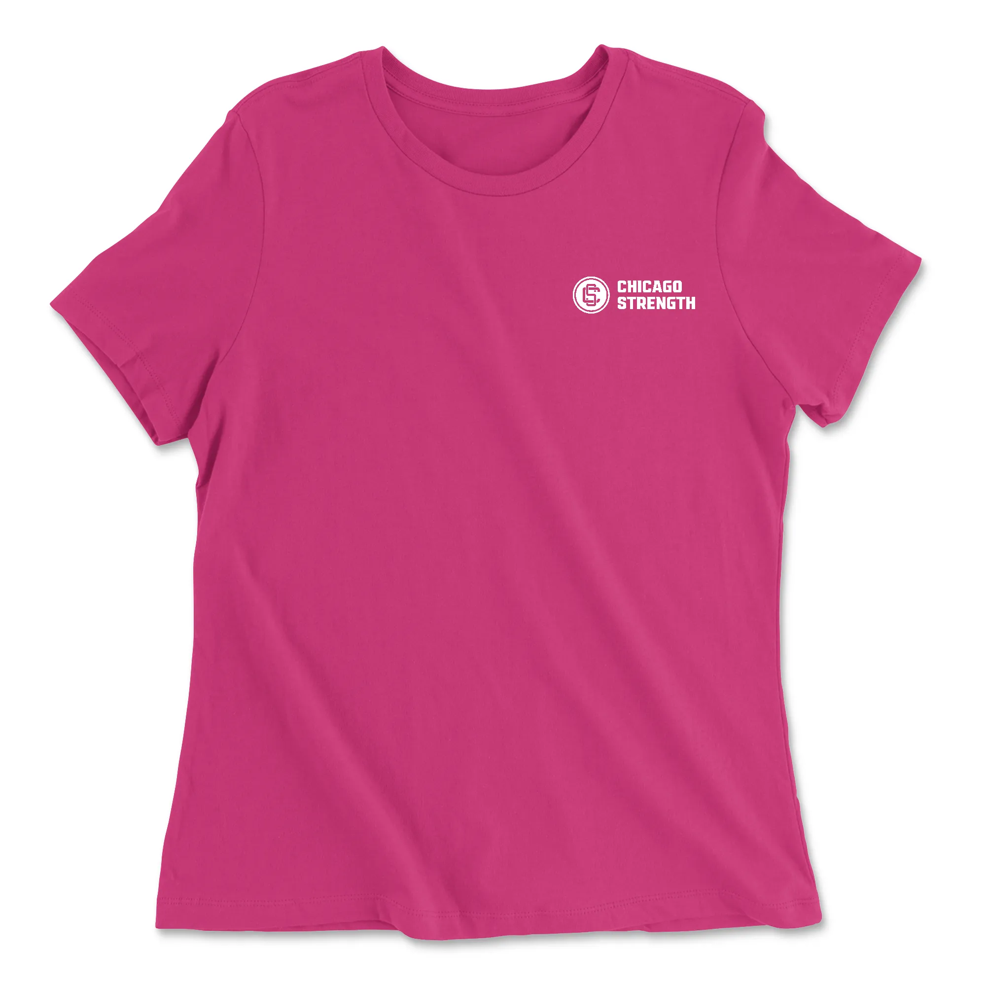 Chicago Strength Round Pocket Womens - Relaxed Jersey T-Shirt