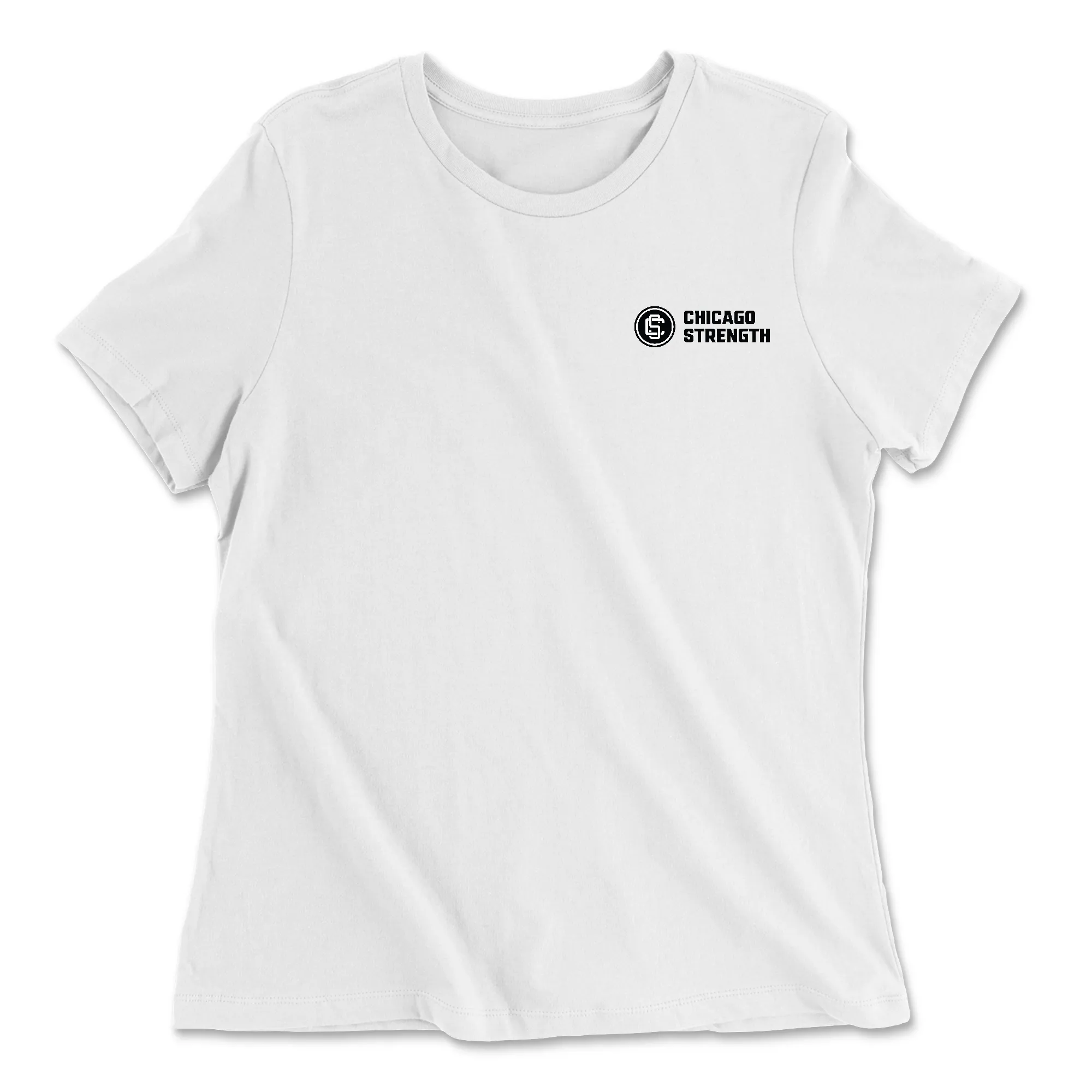 Chicago Strength Round Pocket Womens - Relaxed Jersey T-Shirt