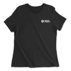 Chicago Strength Round Pocket Womens - Relaxed Jersey T-Shirt