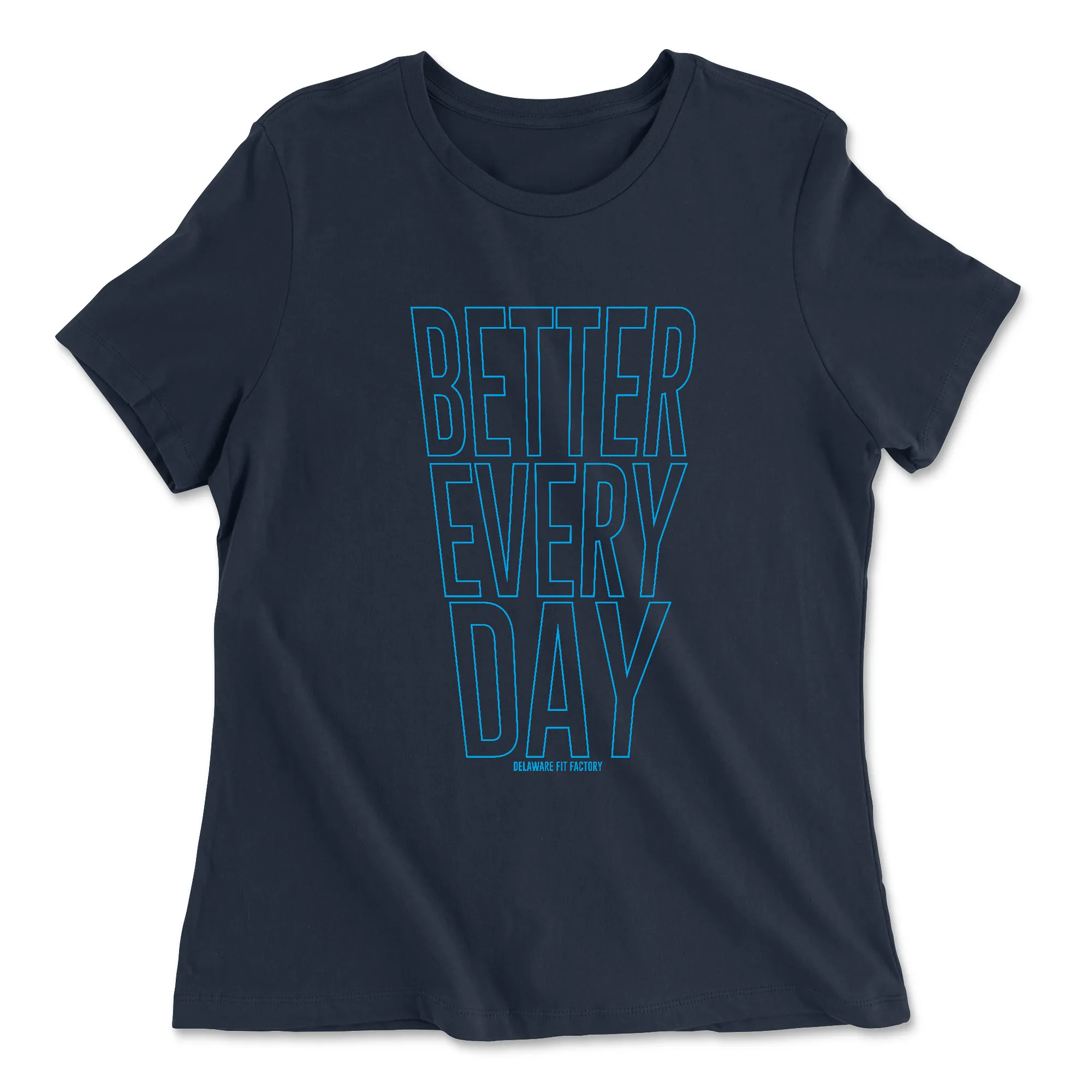 CrossFit Delaware Better Perspective Blue Womens - Relaxed Jersey T-Shirt