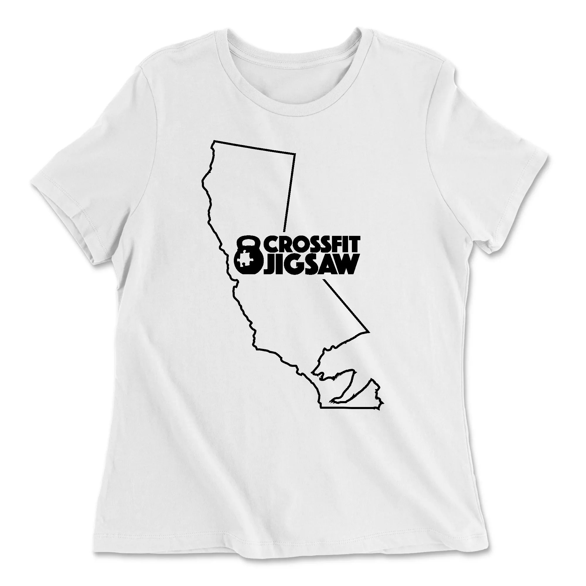 CrossFit Jigsaw State Bear Womens - Relaxed Jersey T-Shirt