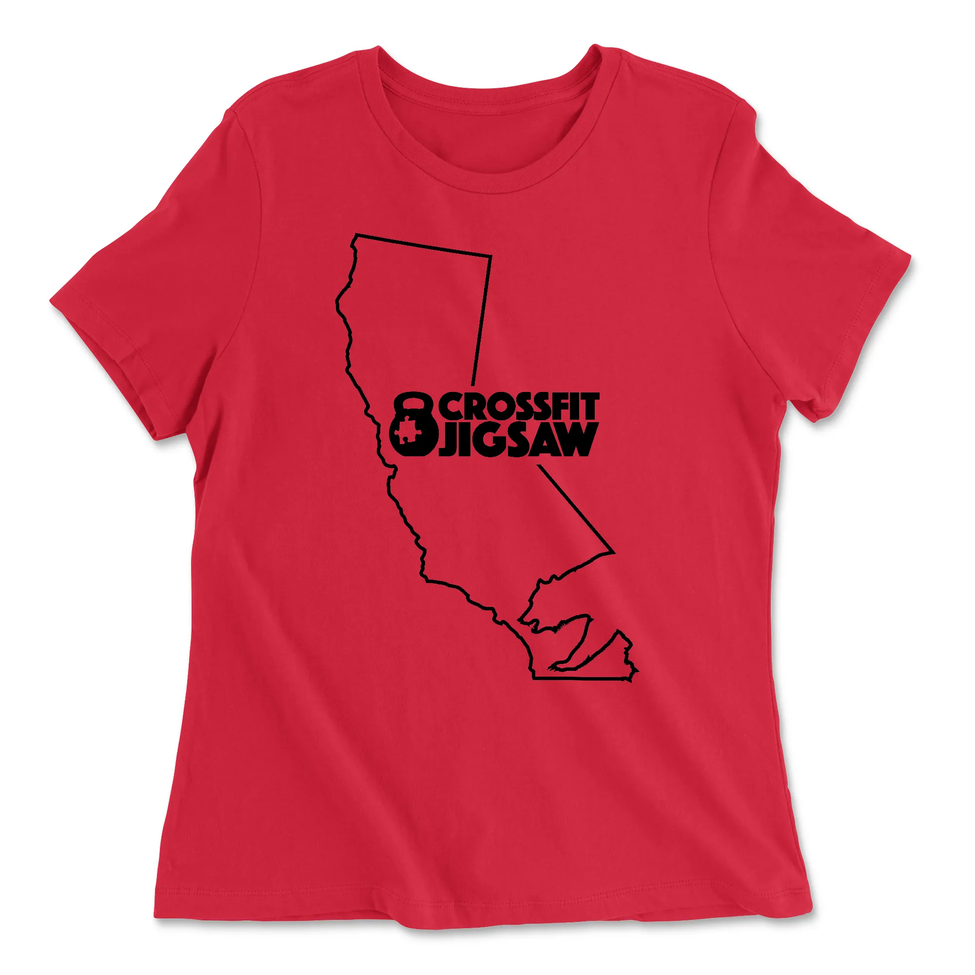 CrossFit Jigsaw State Bear Womens - Relaxed Jersey T-Shirt