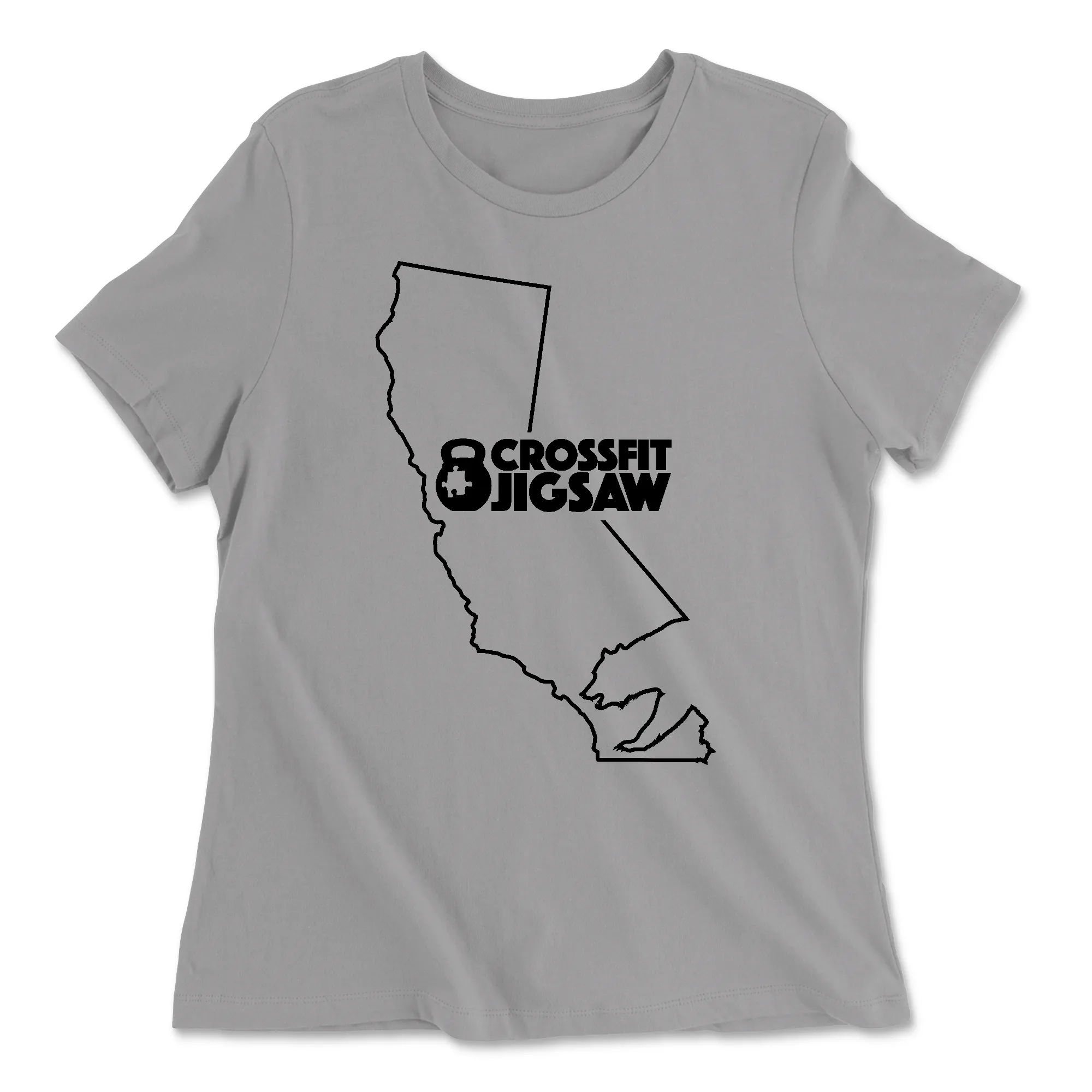 CrossFit Jigsaw State Bear Womens - Relaxed Jersey T-Shirt