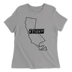 CrossFit Jigsaw State Bear Womens - Relaxed Jersey T-Shirt