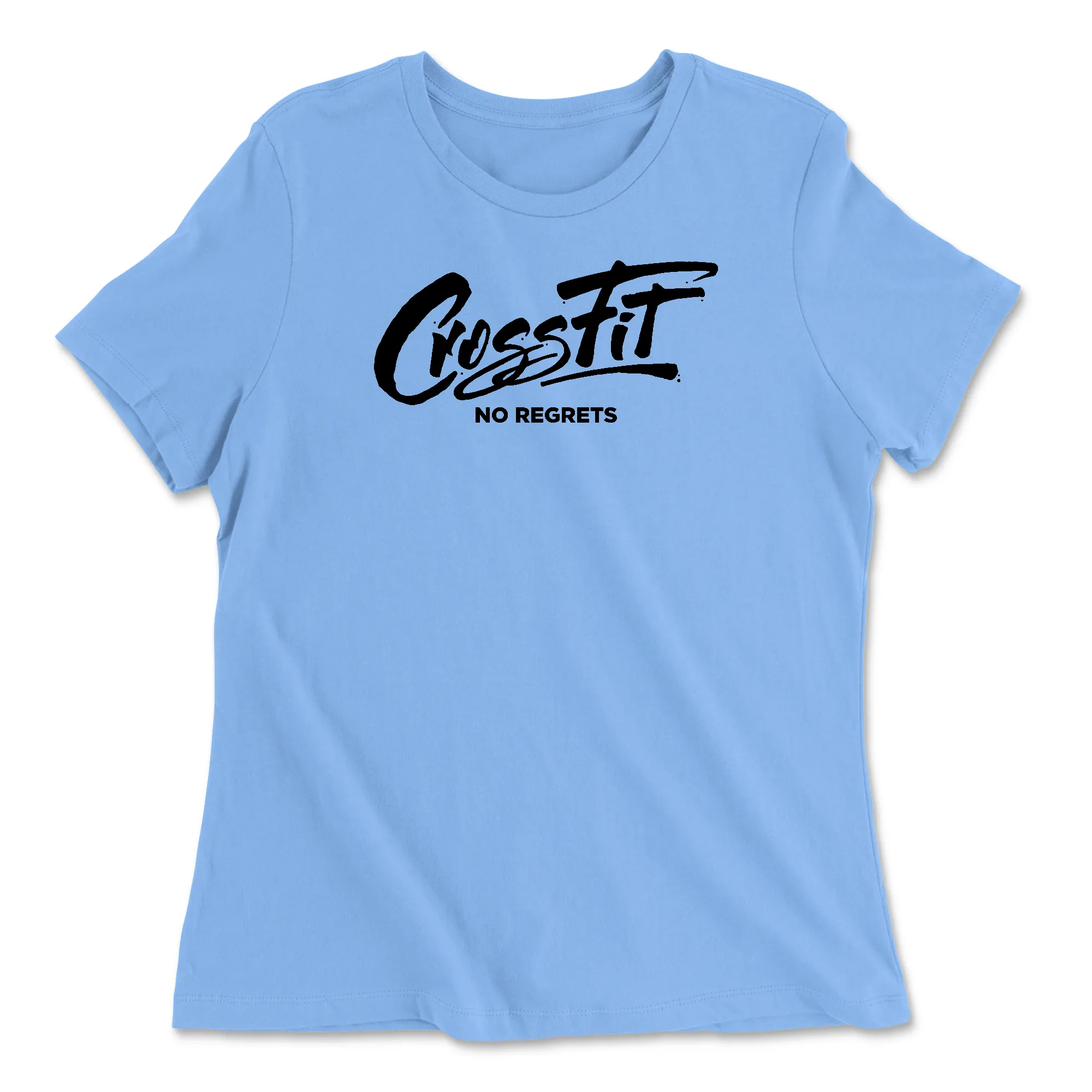 CrossFit No Regrets Cursive Womens - Relaxed Jersey T-Shirt