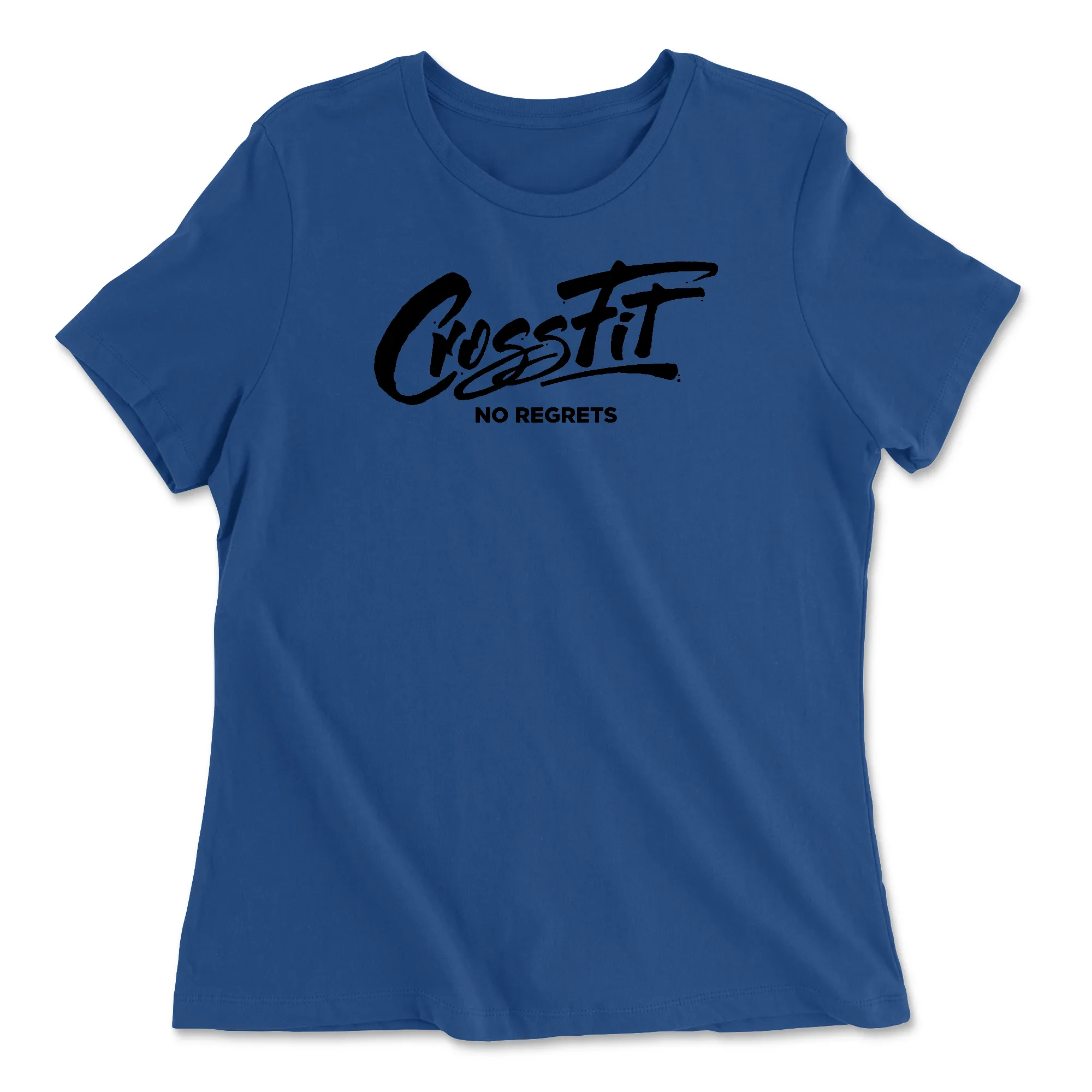 CrossFit No Regrets Cursive Womens - Relaxed Jersey T-Shirt