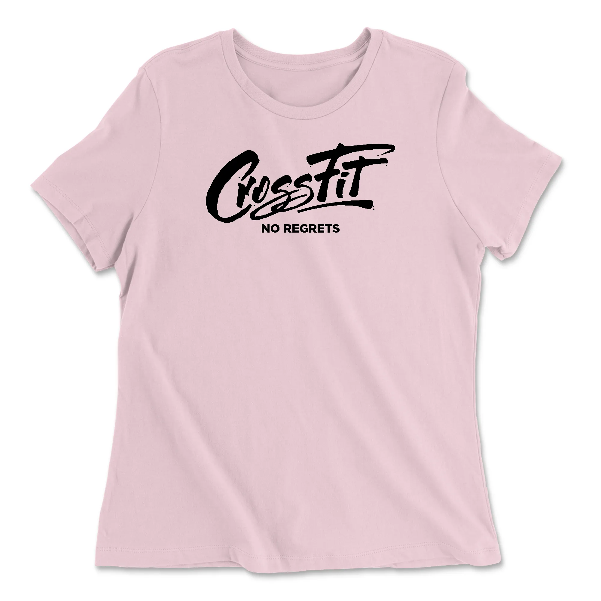 CrossFit No Regrets Cursive Womens - Relaxed Jersey T-Shirt