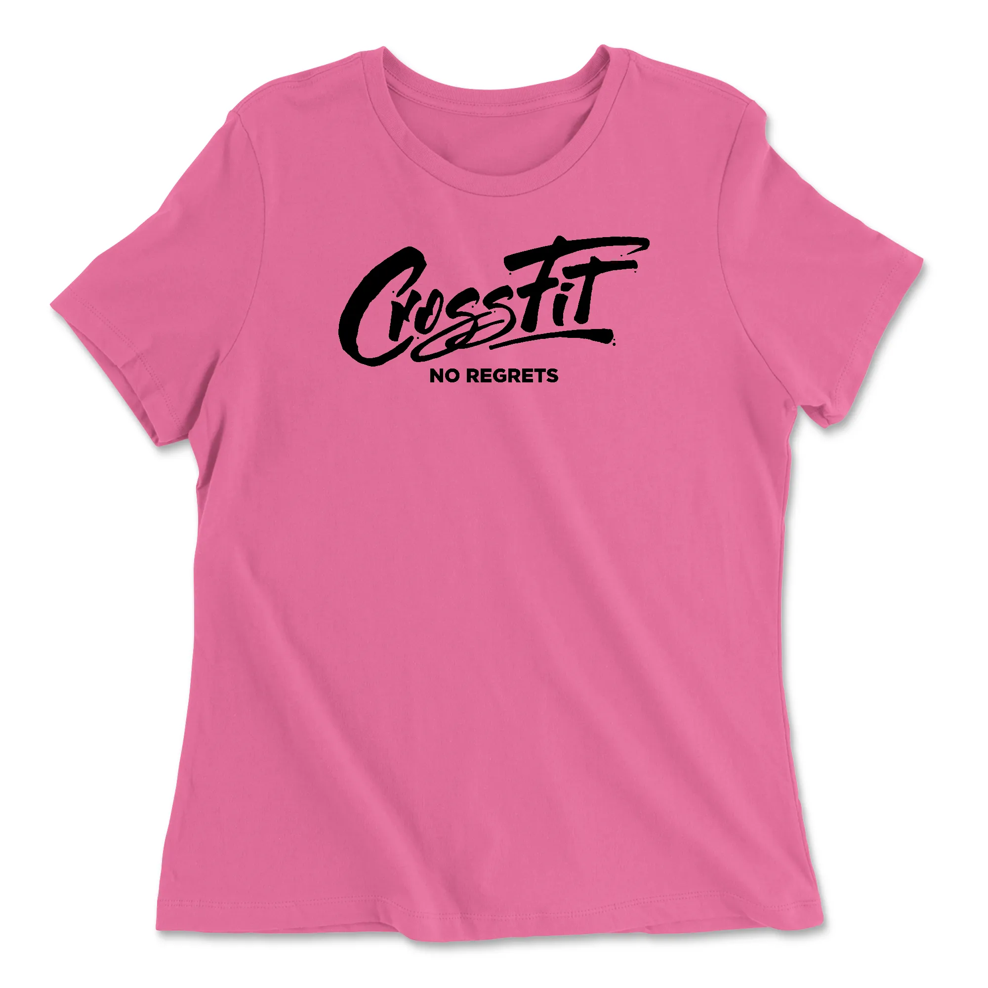 CrossFit No Regrets Cursive Womens - Relaxed Jersey T-Shirt