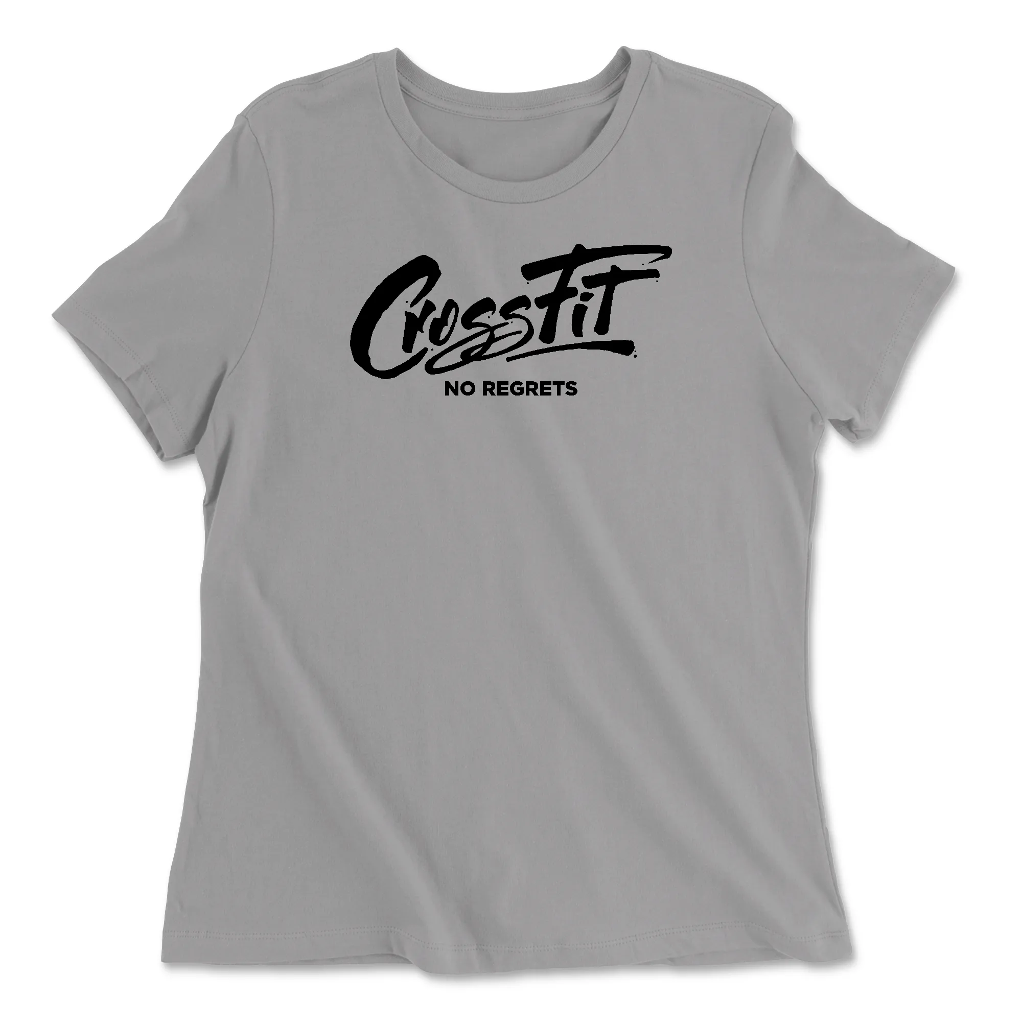 CrossFit No Regrets Cursive Womens - Relaxed Jersey T-Shirt
